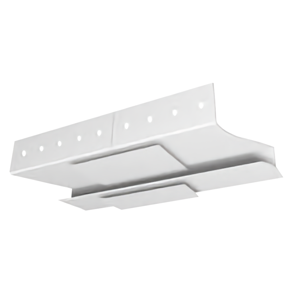 Butt cover set for WRD40 LED drywall profiles | Painted white