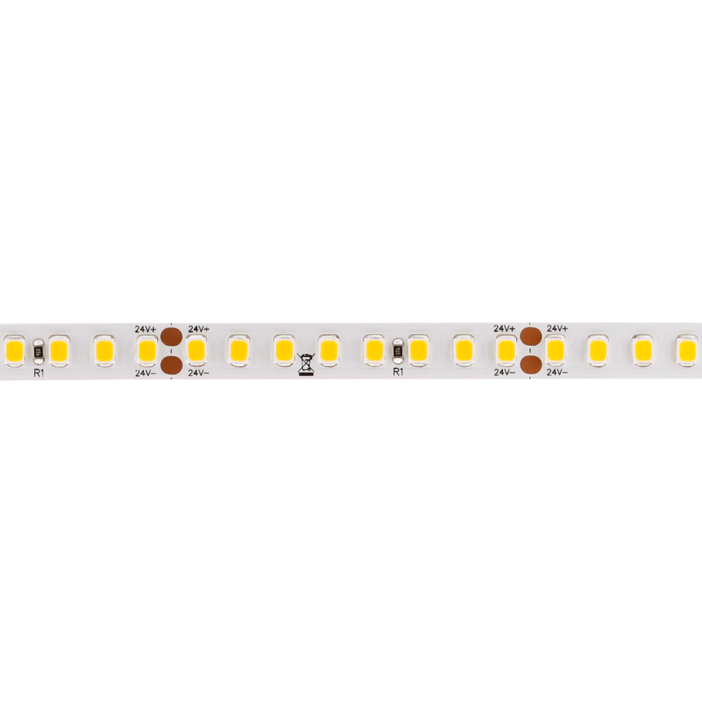 LED strip light White Eta 160, 9.6W/m, 8mm/10mm (with IP67), 24V - high efficiency