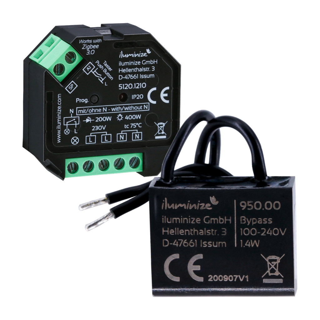 Set: Bypass and actuator 230V | Zigbee-compatible