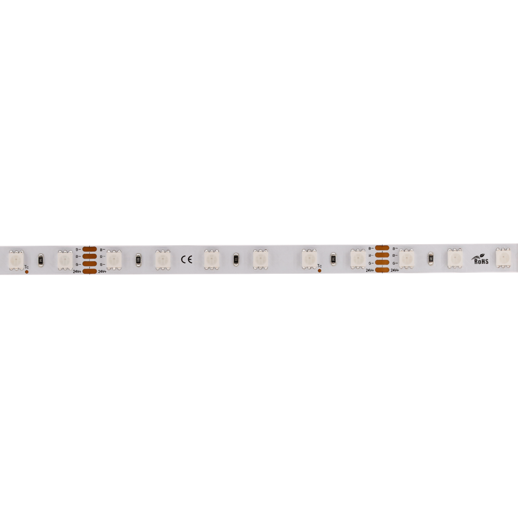 LED light strip Color 60, 24V, 12W/m, 10mm/12mm (with IP67) wide - RGB