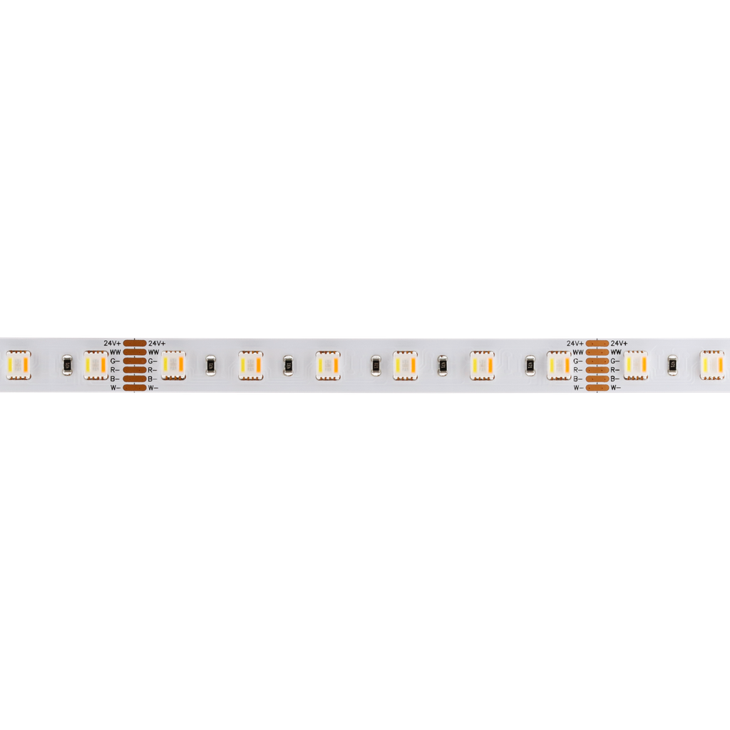 LED light strip Color &amp; Ambience, 2300K-6500K, CRI 80+, 24V, 4W/m, 12mm wide - RGB &amp; CCT (5in1)
