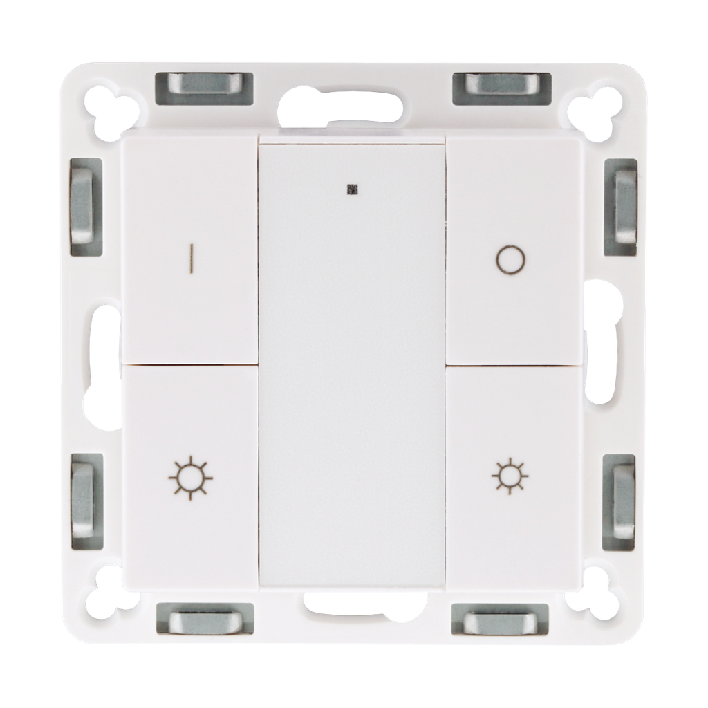 Zigbee 3.0 wall dimmer with switches - plastic frame | cream white