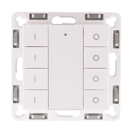 Wand-Dimmer, Zigbee-kompatibel, mit Schaltern - Kunstoffrahmen | Cremeweiß