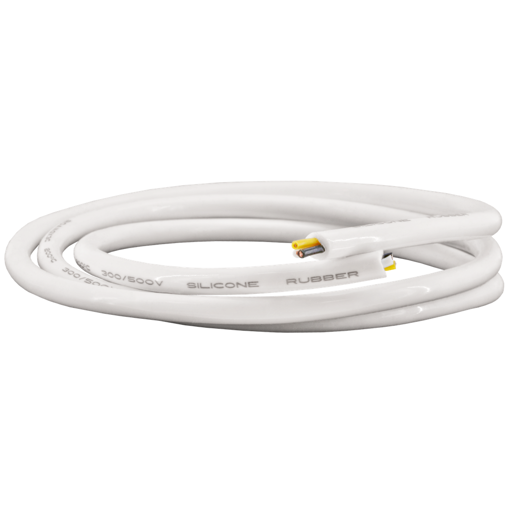 Silicone connection cable for IP67 LED strip light Ambience, strands white/yellow/black, ∅5.8mm