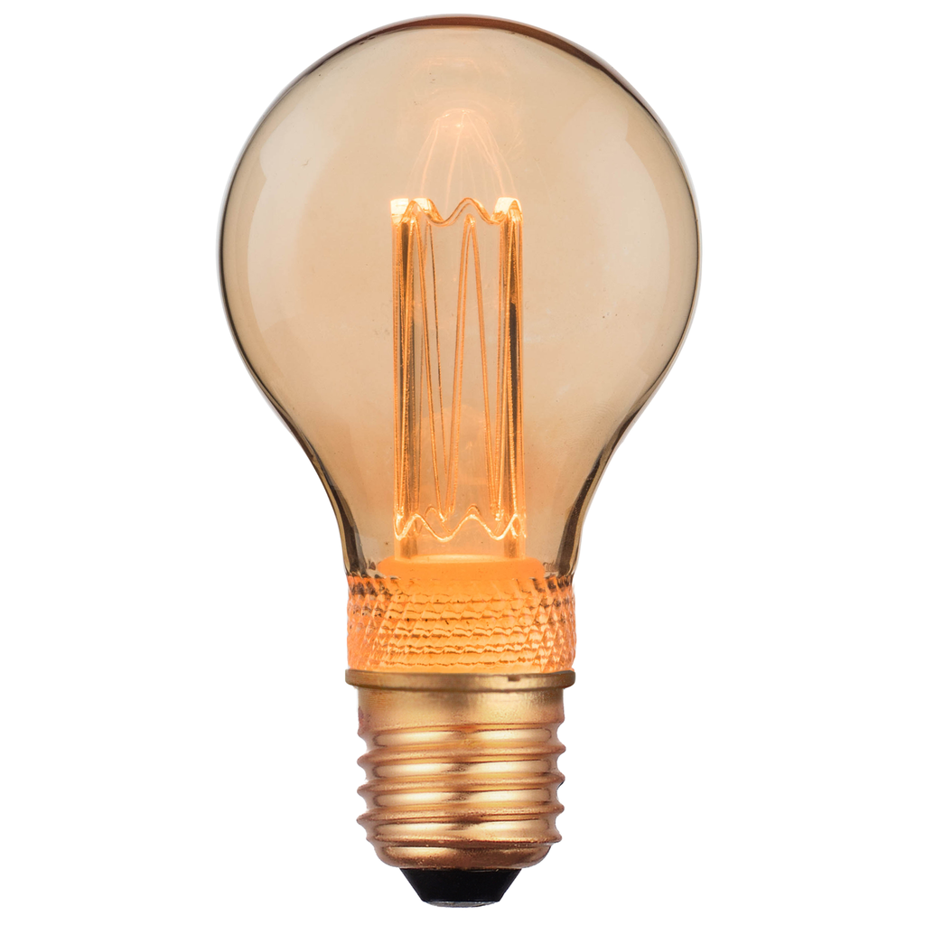 LED Lampe gold A60 1800K 2,3 W | E27 dimmbar