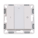 Rf wall dimmer with switches - plastic frame | cream white