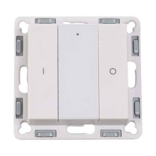 Rf wall dimmer with switches - plastic frame | cream white