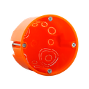 Hohlwanddose für den Unterputz, ø68mm, zum Einbau von Schaltern und Aktoren, 1-fach | Orange