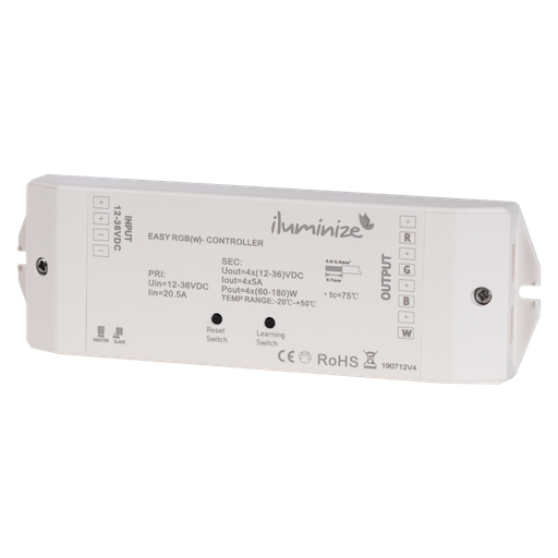 Funk & Wifi Universalcontroller PWM 12V - 36V, 4x 5A - für LED-Lichtbänder | weiß