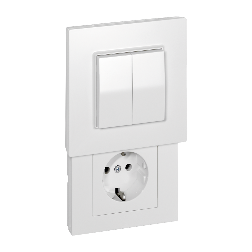 Die Versteckdose with Friends of Hue switch  | plastic white glossy