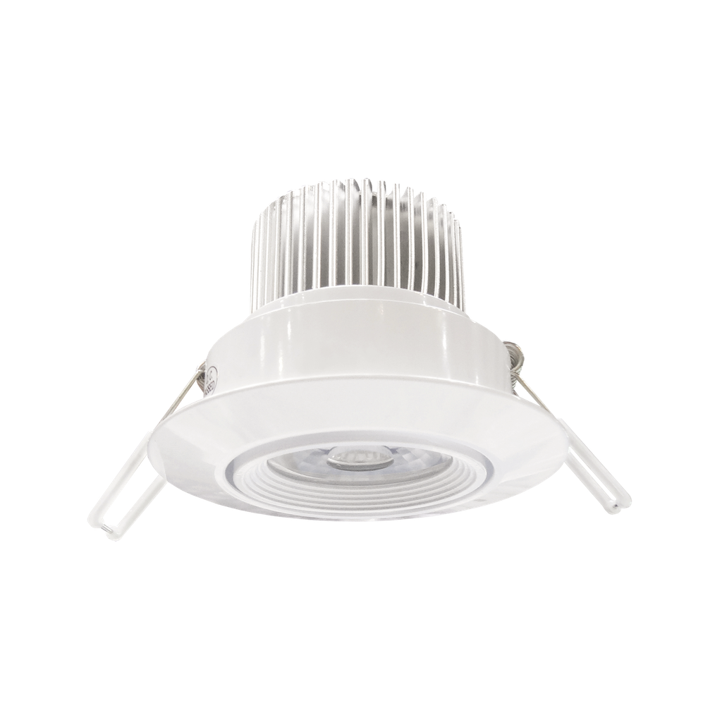 LED-Einbauleuchte Mini 6W, 3000K, 12V, 38° Fokuslinse, IP44