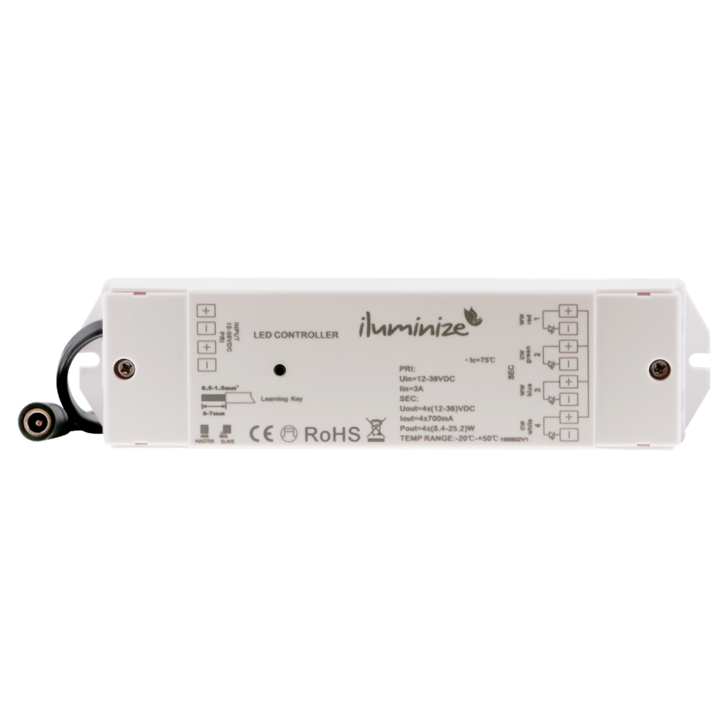 RF universal controller PWM constant current (12V - 36V), 1 channel - for LED spots | white