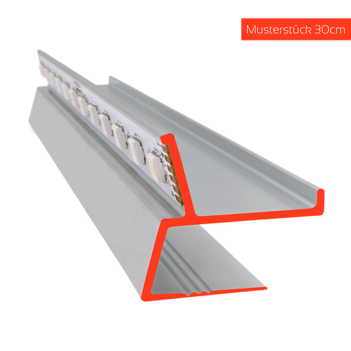 LED profile SF for shadow gaps, LED light strips up to 12mm width, mount for 12.5mm plasterboard