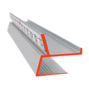 LED profile SF for shadow gaps, LED light strips up to 12mm width, mount for 12.5mm plasterboard