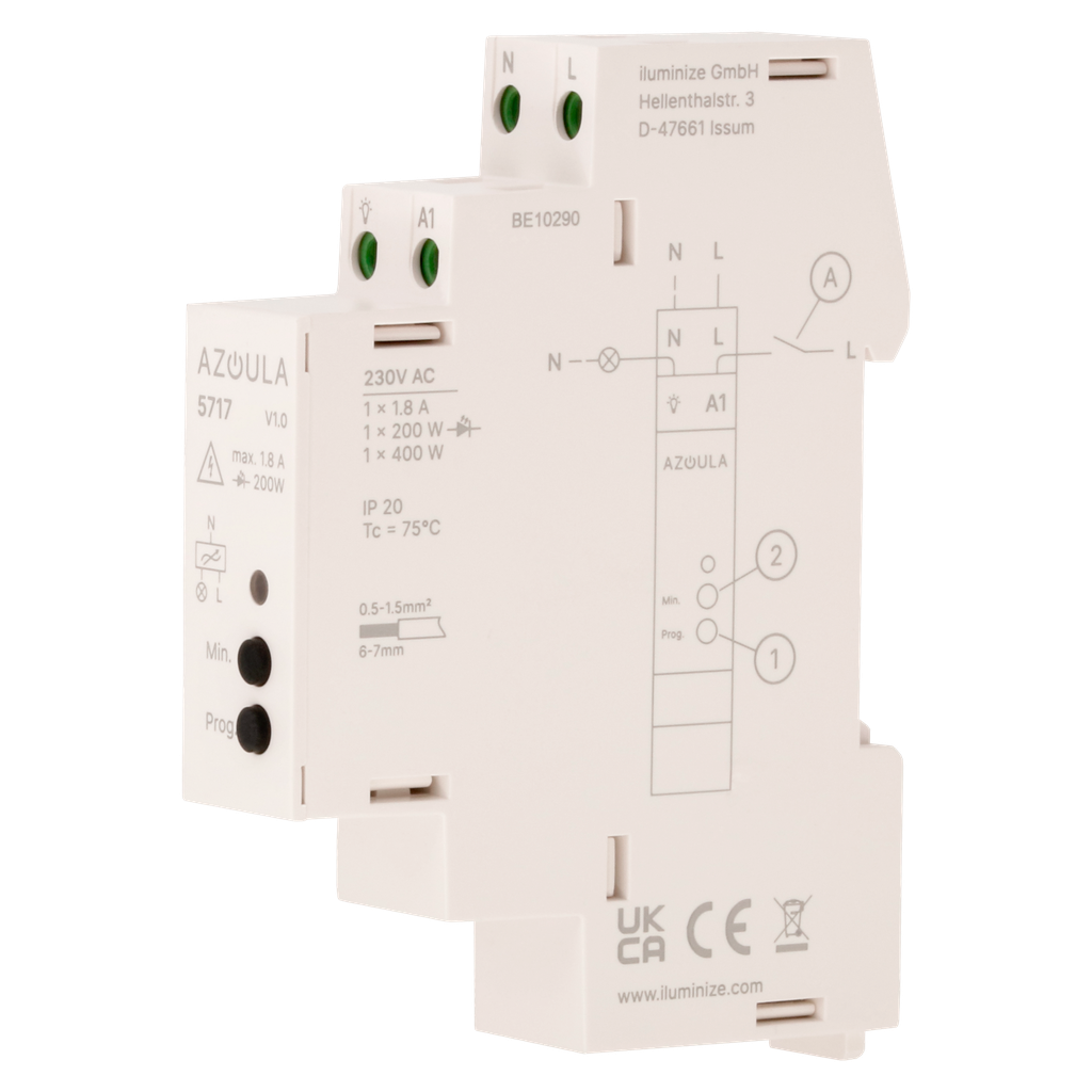 Azoula Dimm-Aktor DIN | Zigbee-kompatibel