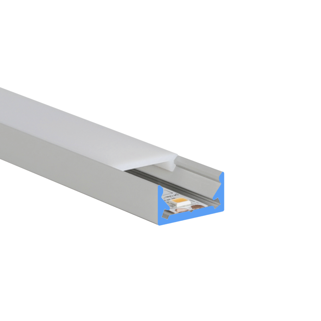 LED profile aluminum S-Line Low 16mm wide