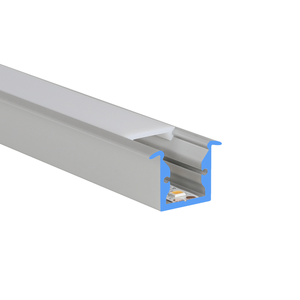 LED profile aluminum S-Line Rec 16mm wide