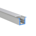 LED profile aluminum S-Line Rec 16mm wide