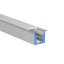 LED-Profil Aluminium S-Line Rec 16mm breit