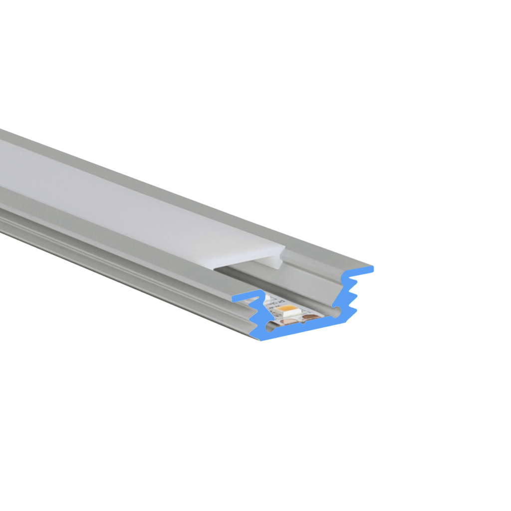 LED profile aluminum S-Line Flat Rec 26mm wide