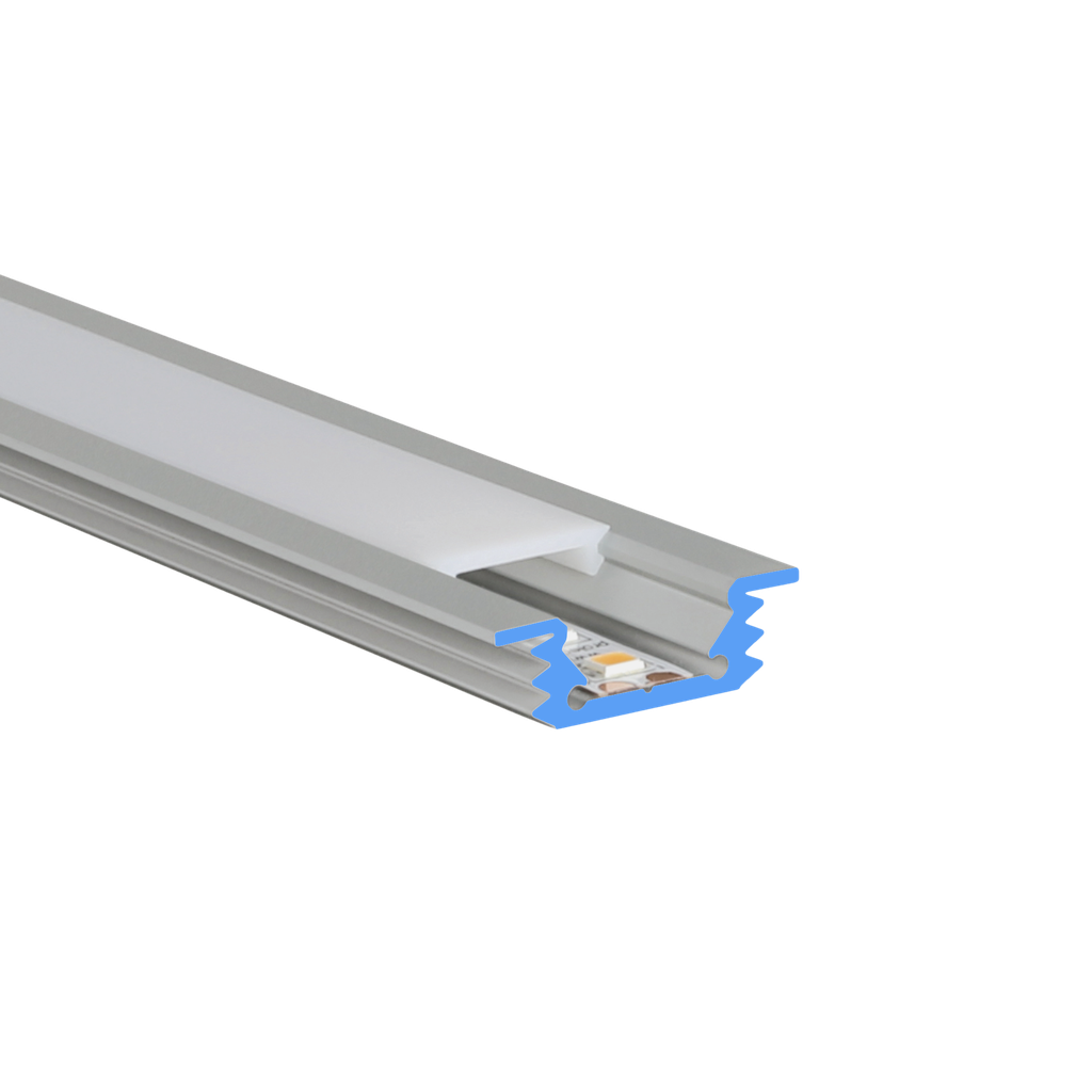 LED-Profil Aluminium S-Line Flat Rec 26mm breit