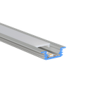 LED profile aluminum S-Line Flat Rec 26mm wide
