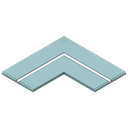 Panel corner for DL 26mm wide, with integrated aluminum profiles, 12.5mm plaster, 2m long | DL Direct light