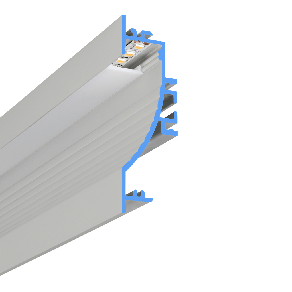 LED profile aluminum S-Line Wave 23.4mm wide