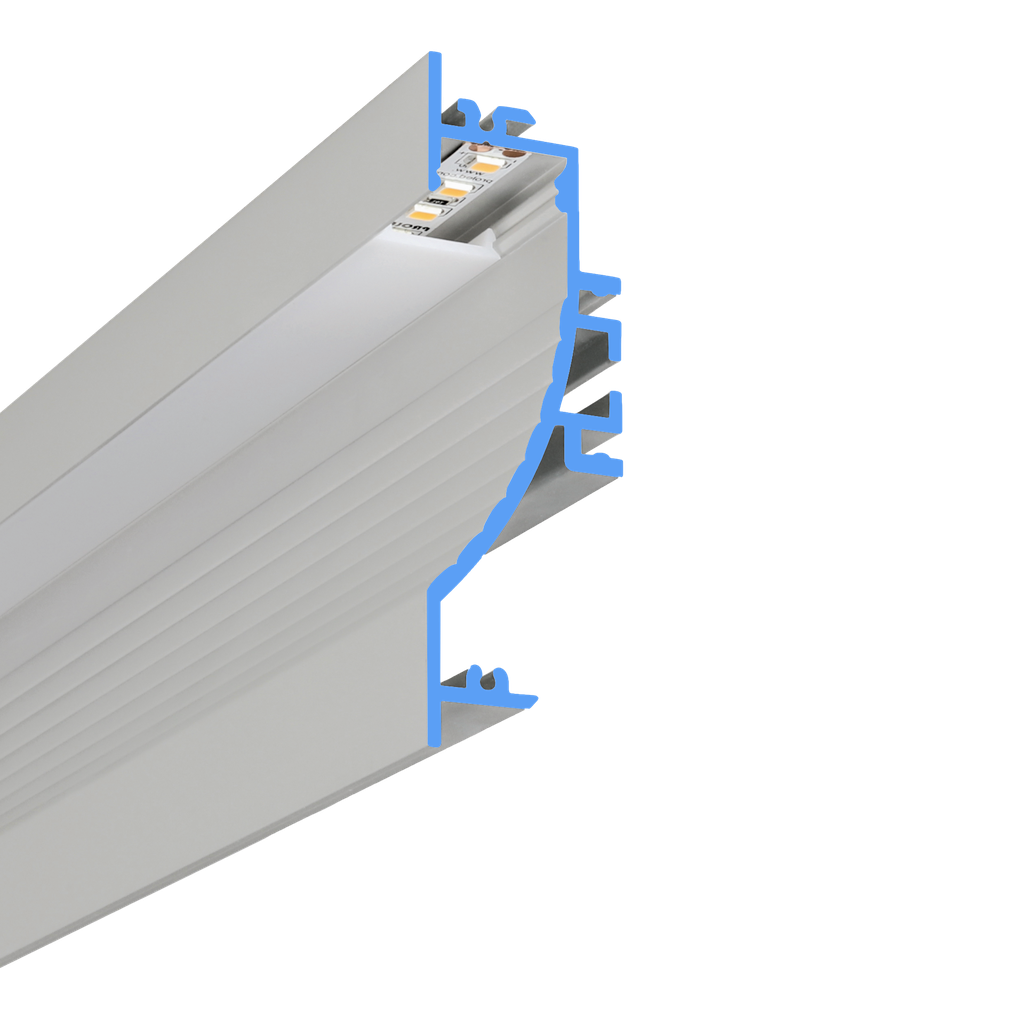 LED-Profil Aluminium S-Line Wave 23,4mm breit