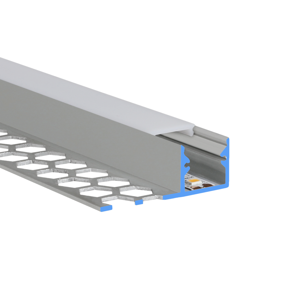 LED profile aluminum S-Line tiles 10mm, 13,8mm wide