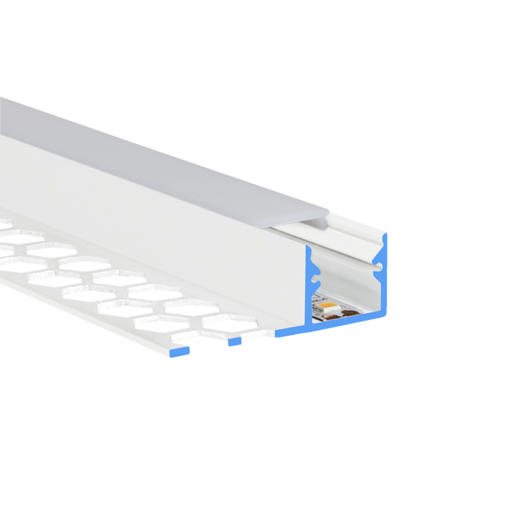 LED-Profil Aluminium S-Line Tiles 10mm, 13,8mm breit