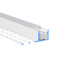 LED-Profil Aluminium S-Line Tiles 10mm, 13,8mm breit