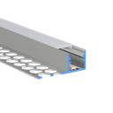 LED profile aluminum S-Line tiles 13mm, 13.8mm wide