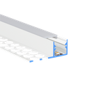 LED-Profil Aluminium S-Line Tiles 13mm, 13,8mm breit