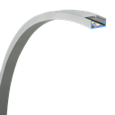 LED-Profil Aluminium S-Line Curve 16 mm breit