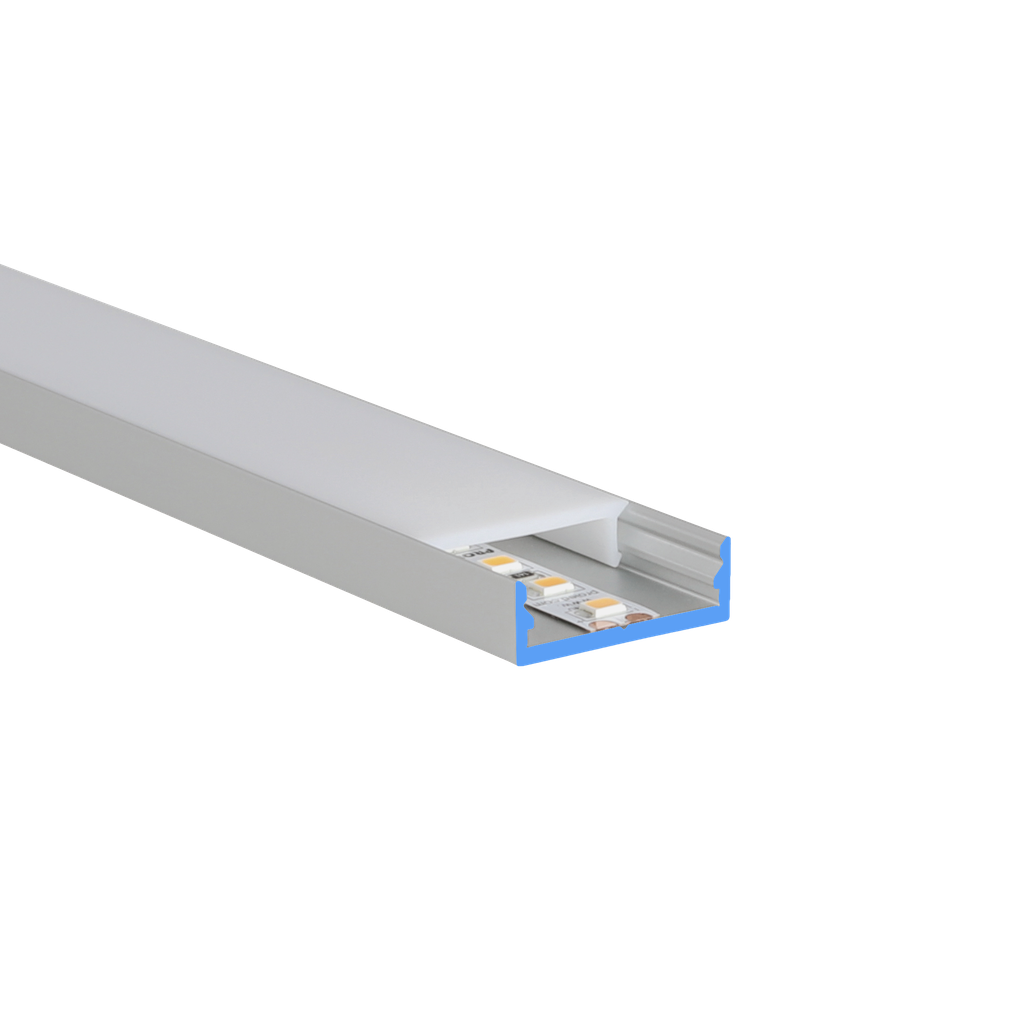 LED-Profil Aluminium M-Line Extra Low 24mm breit