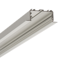 Aluprofil S50, zum nachträglichen Einbau in Gipskartonflächen und -decken, 2m lang | silber eloxiert