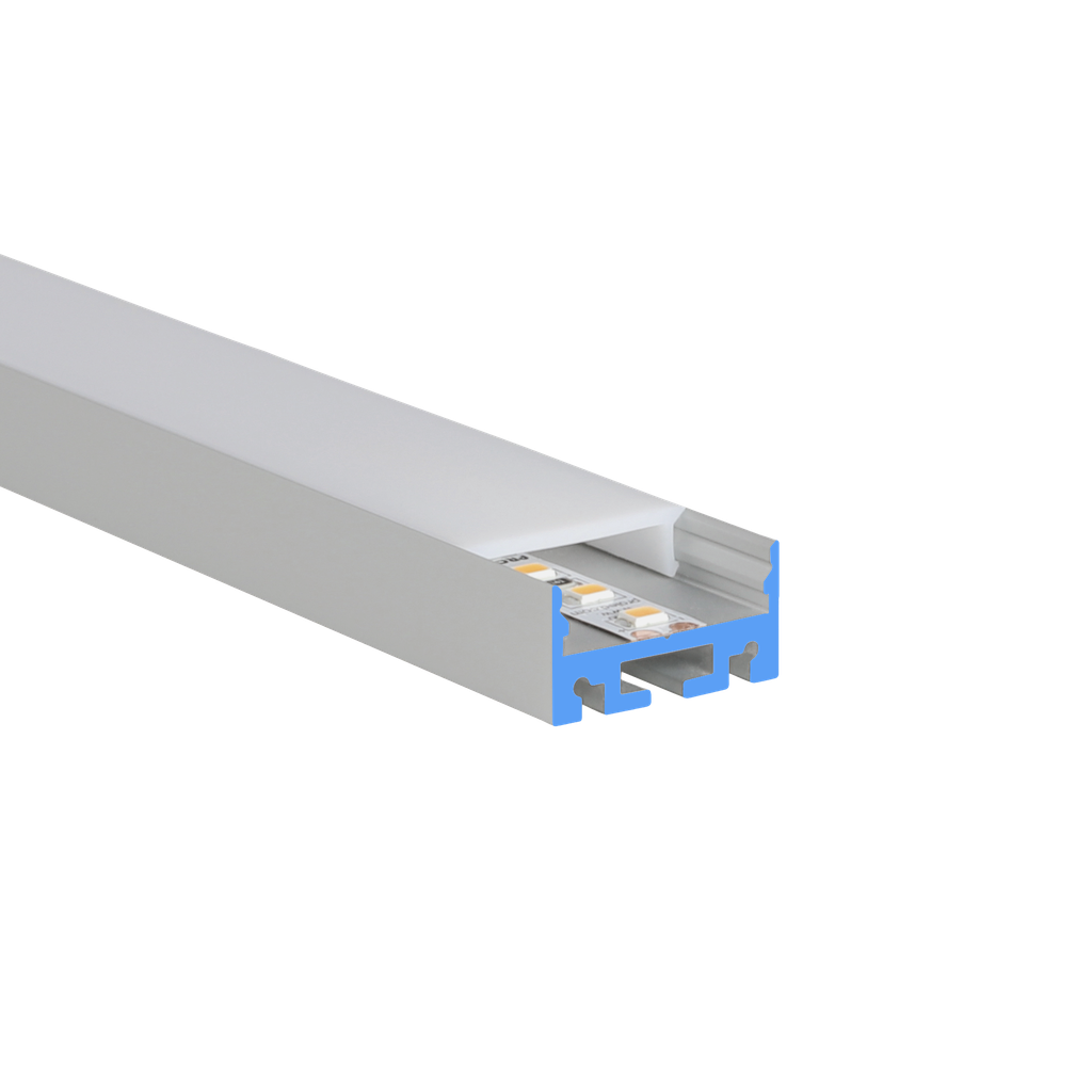 LED profile aluminum M-Line Extra Low 24, 24mm wide