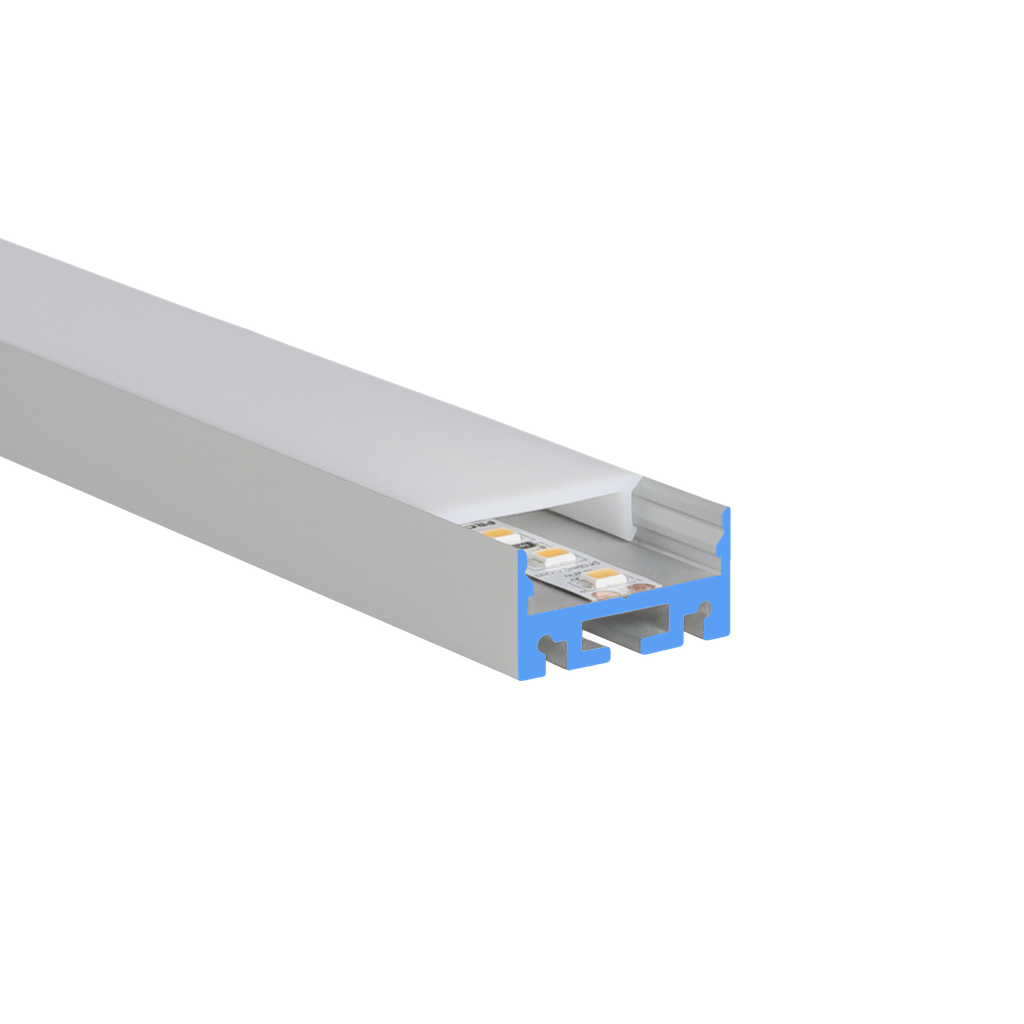 LED-Profil Aluminium M-Line Extra Low 24, 24mm breit