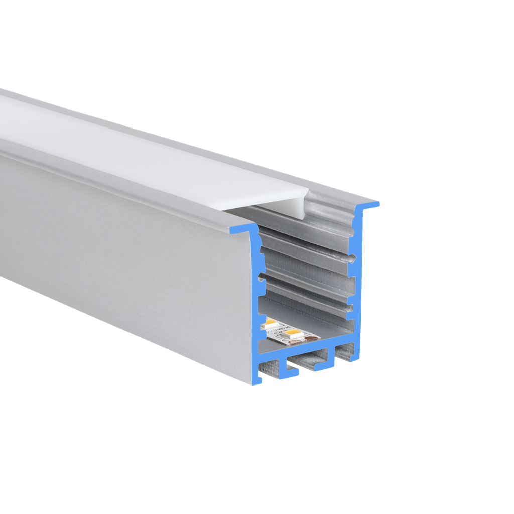 LED profile aluminum M-Line Rec 24 ST, 26mm wide