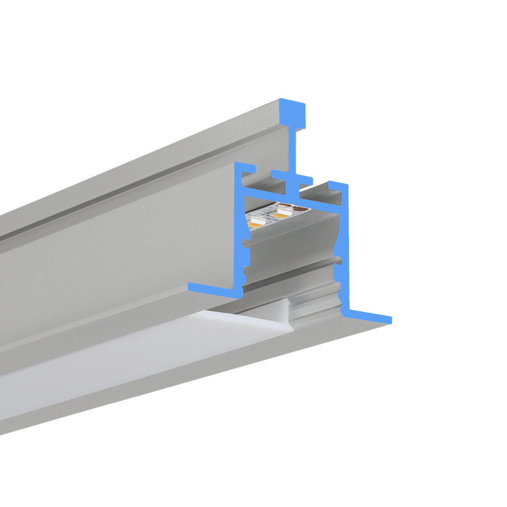 LED-Profil Aluminium M-Line Grid 26mm breit