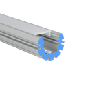 LED profile aluminum M-Line Circle 35mm wide