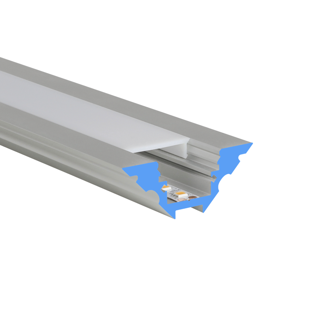 LED profile aluminum M-Line corner 23.4mm wide