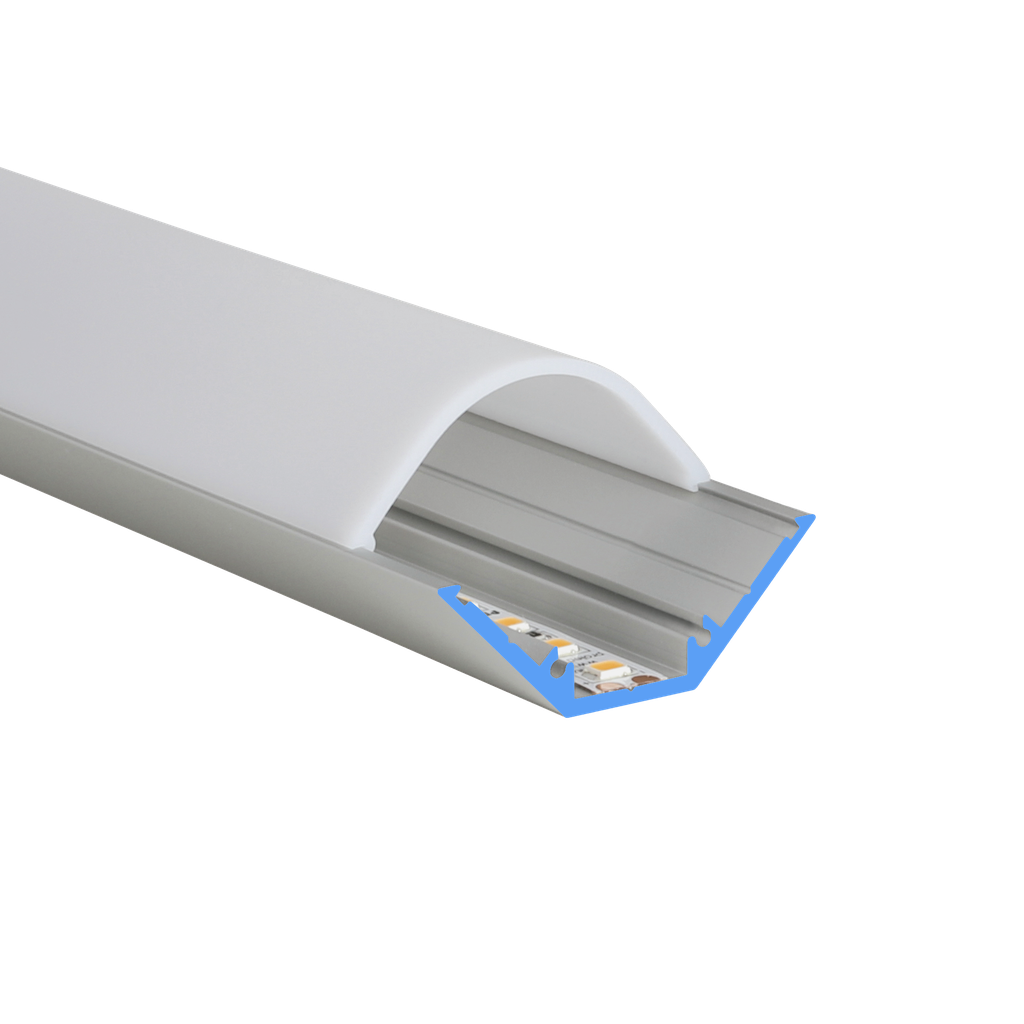 LED profile aluminum C-Line corner 13mm wide