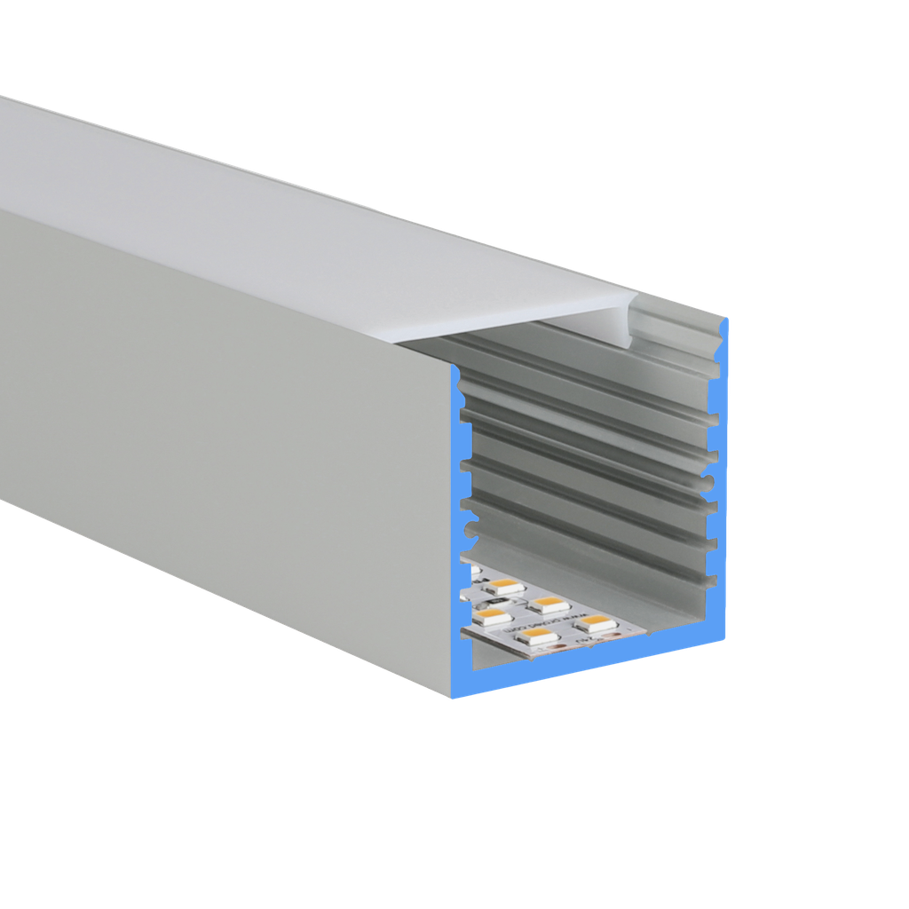 LED-Profil Aluminium SQ-Line Standard 35mm breit