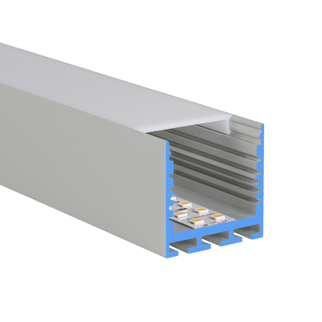 LED profile aluminum SQ-Line standard 24, 35mm wide