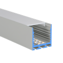 LED profile aluminum SQ-Line standard 24, 35mm wide