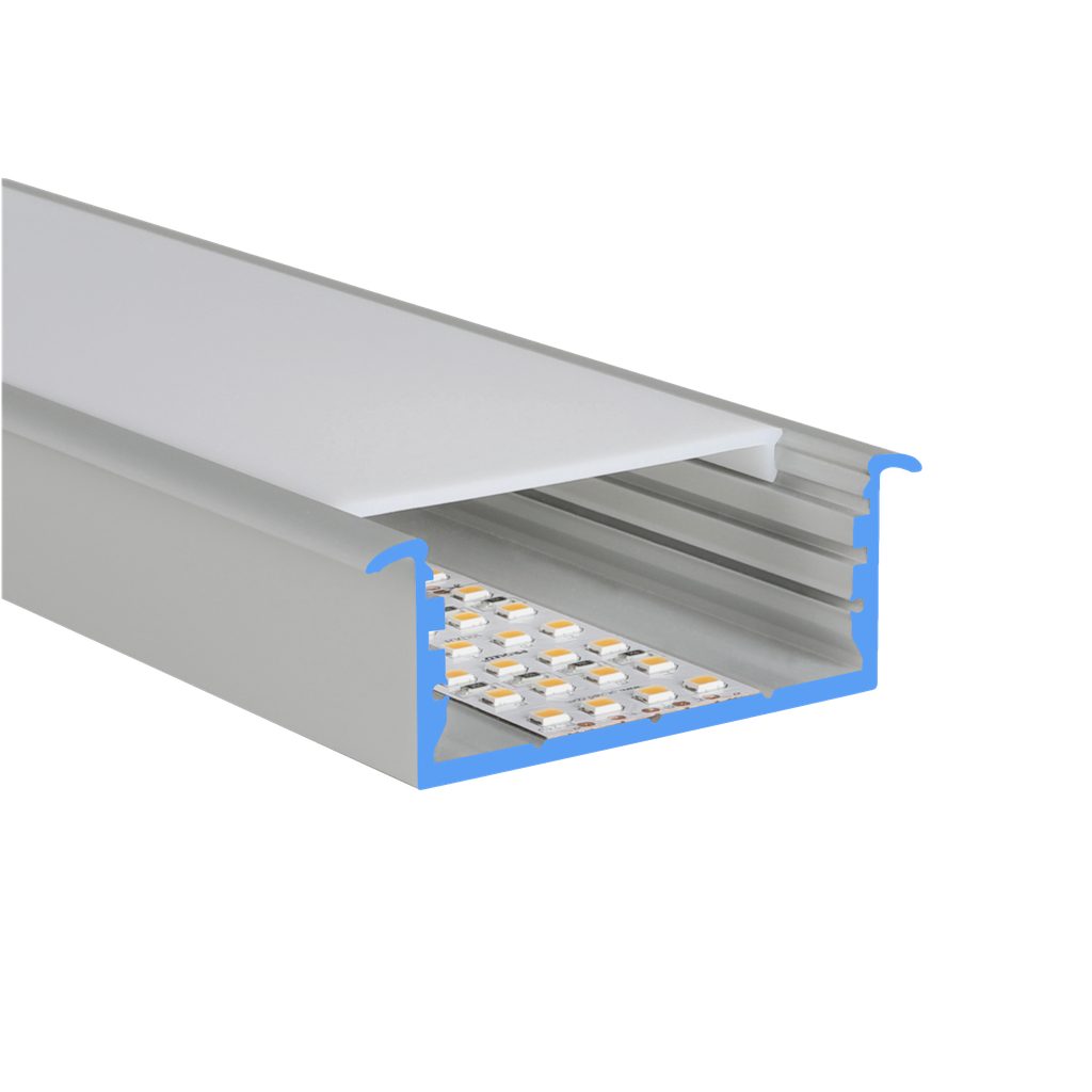 LED-Profil Aluminium L-Line Rec 60mm breit