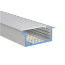 LED profile aluminum L-Line Rec 60mm wide