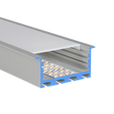 LED profile aluminum L-Line Rec 24 St, 60mm wide